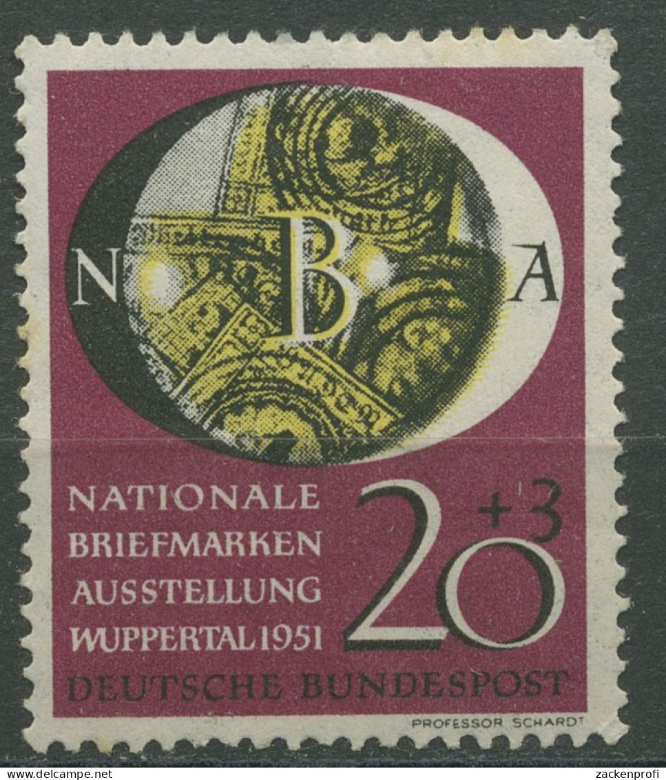 Bund 1951 Ausstellung Wuppertal 142 Postfrisch, Etwas Fleckig (R81080) - Nuovi