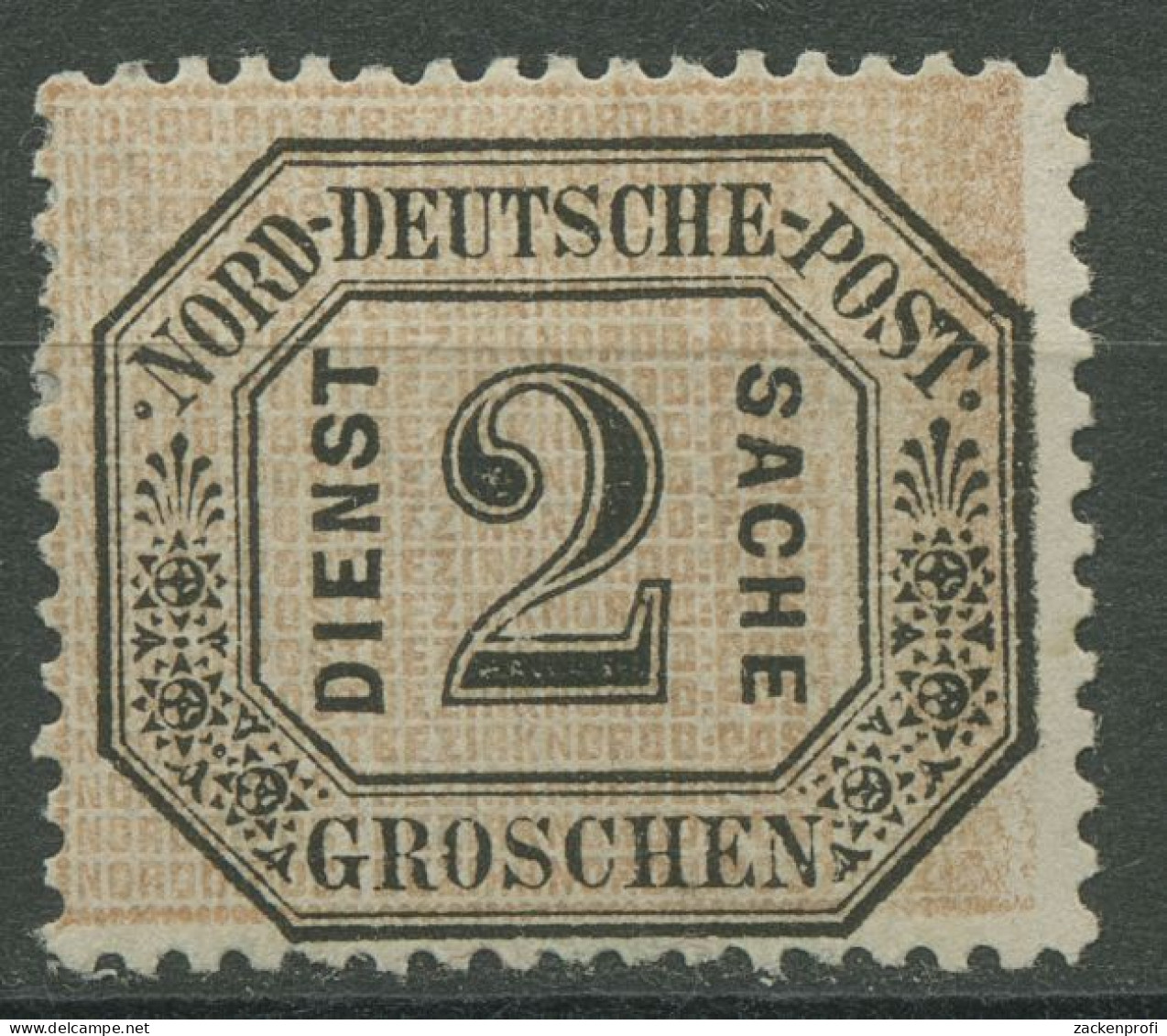Norddeutscher Postbezirk NDP Dienstmarke 1870 2 Groschen D 5 Mit Falz - Ungebraucht