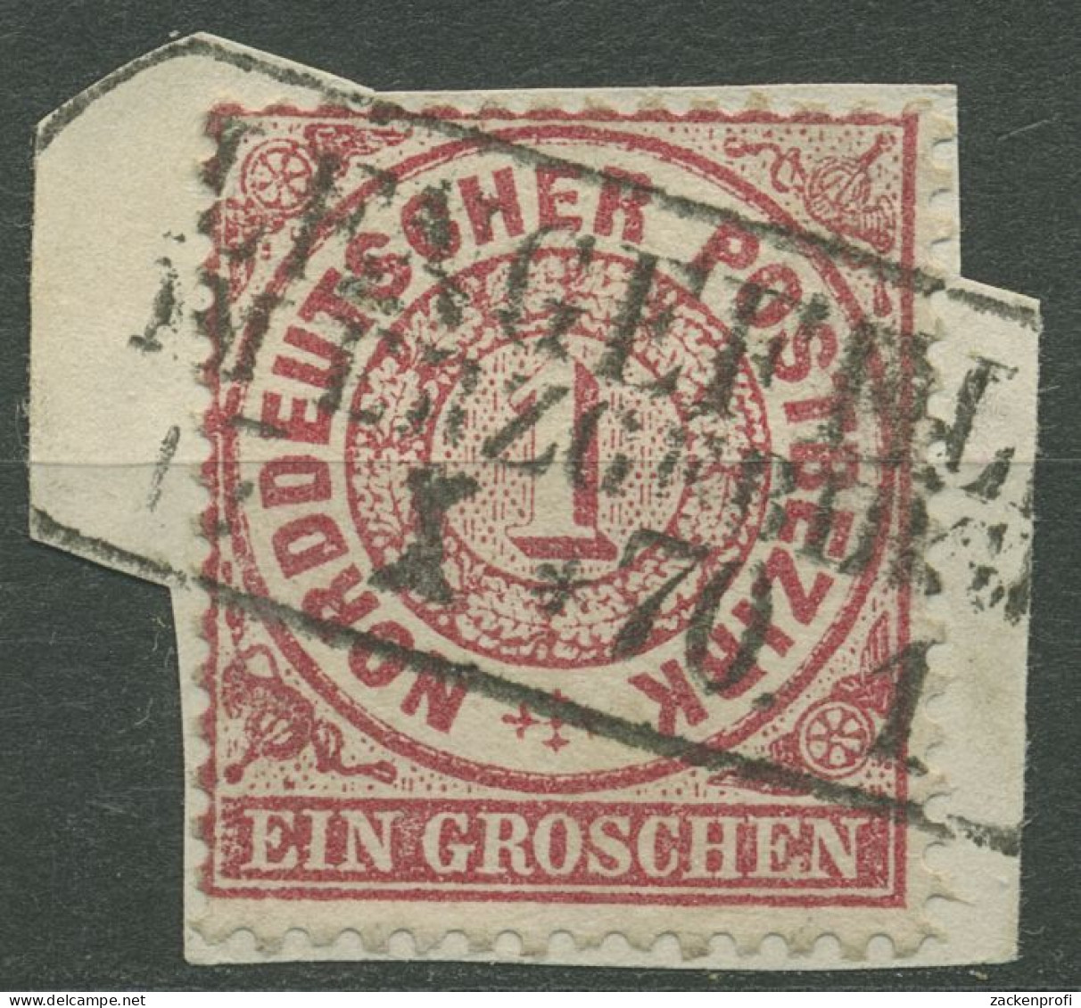 Nordd. Postbezirk NDP 1869 1 Gr. 16 Mit SA-Ra3-Stempel LENGEFELD I. ERZGEBIRGE - Usados