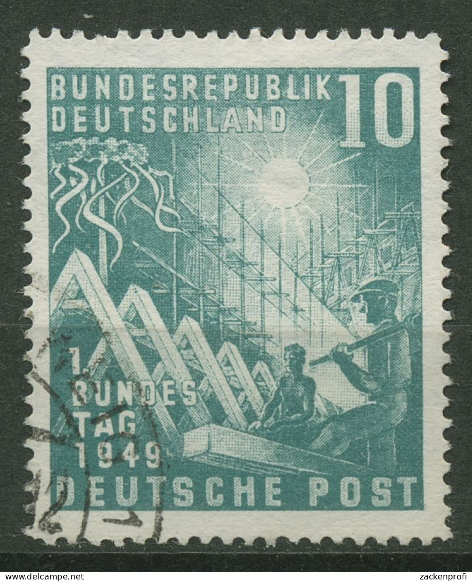 Bund 1949 Eröffnung Des 1. Deutschen Bundestages 111 Gestempelt - Used Stamps