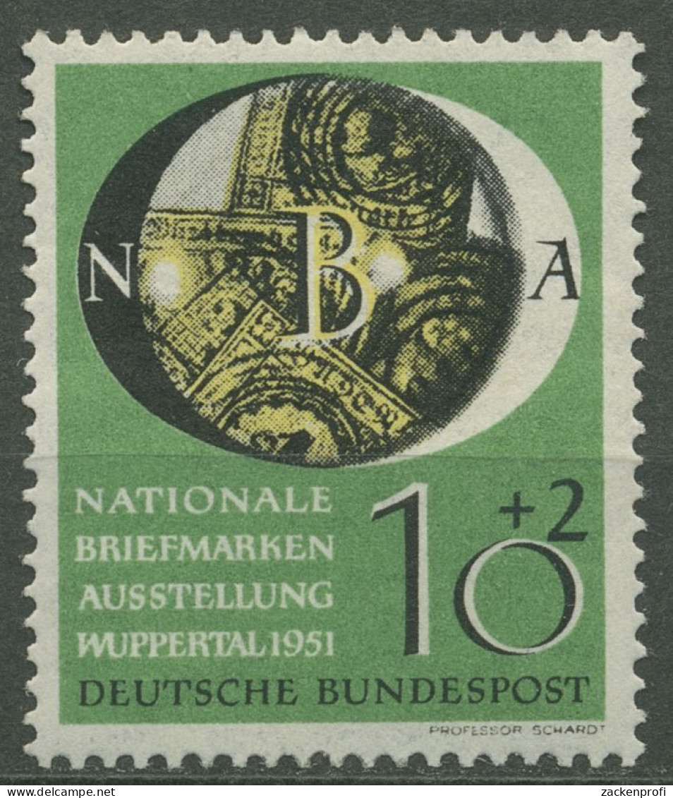 Bund 1951 Briefmarken-Ausstellung Wuppertal 141 Mit Neugummierung (R81076) - Nuovi