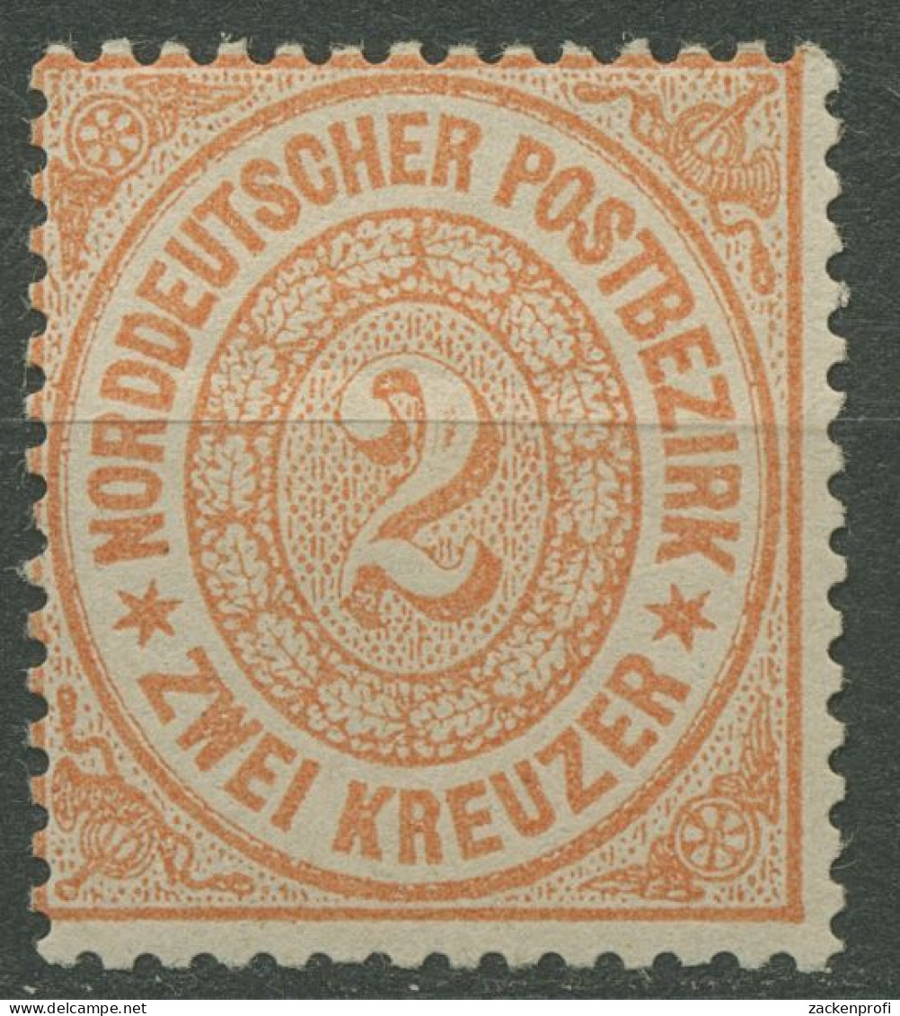 Norddeutscher Postbezirk NDP 1869 2 Kreuzer 20 Mit Falz - Ungebraucht