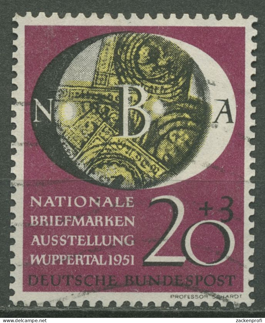 Bund 1951 Ausstellung Wuppertal 142 Gestempel Nachgezähnt (R81086) - Usados