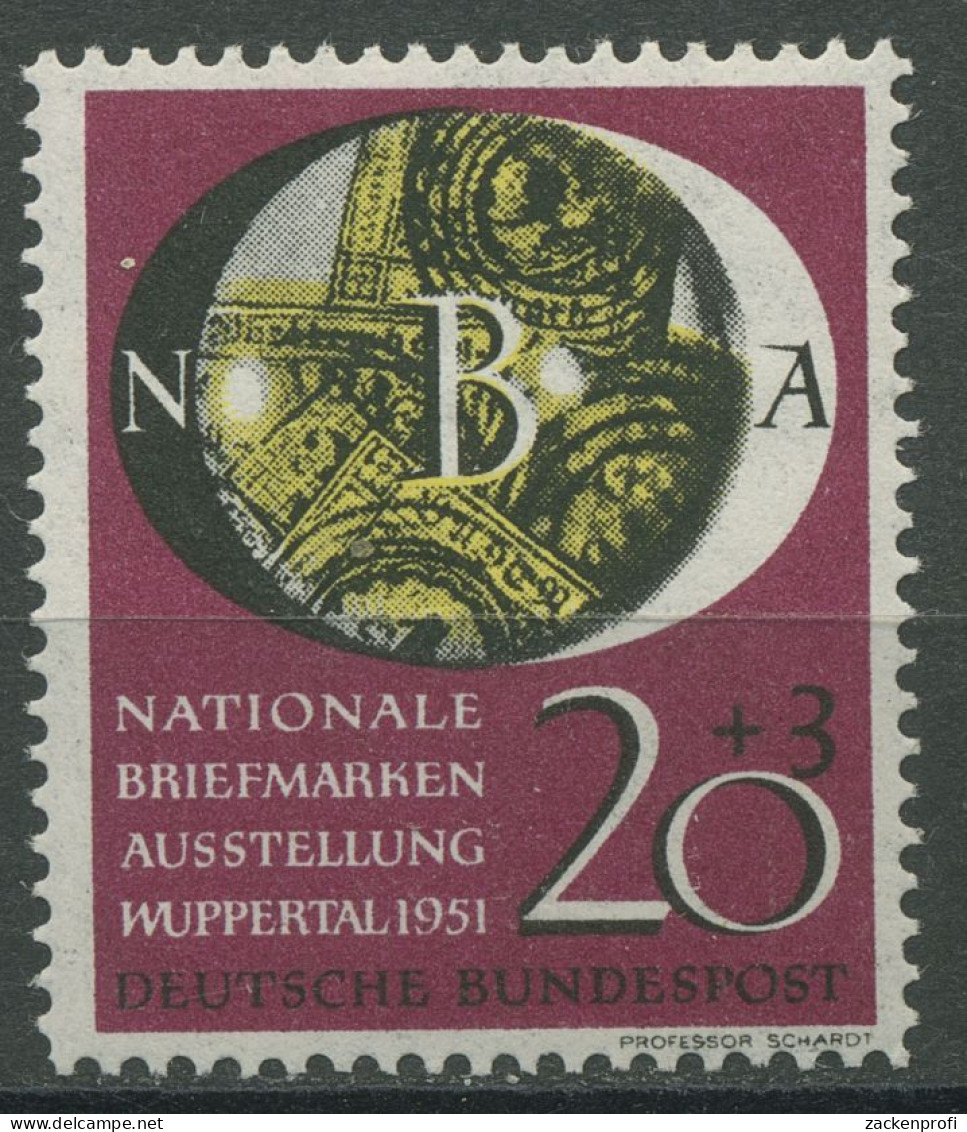 Bund 1951 Ausstellung Wuppertal 142 Postfrisch Nachgezähnt (R81078) - Ungebraucht
