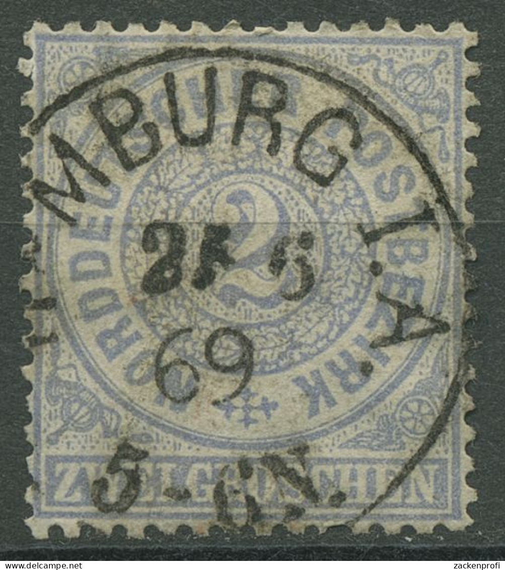 Norddeutscher Postbezirk NDP 1869 2 Groschen 17 Mit K1-Stempel HAMBURG I.A. - Oblitérés