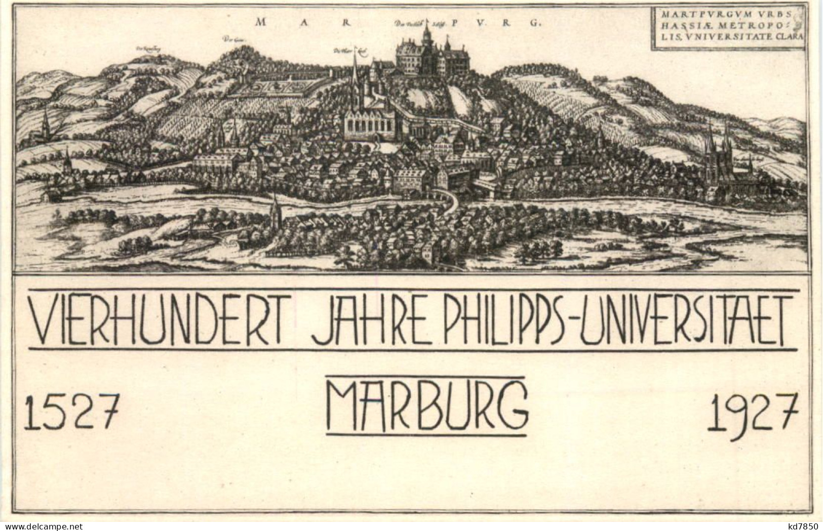 Marburg - 400 Jahre Philipps Universität 1927 - Marburg