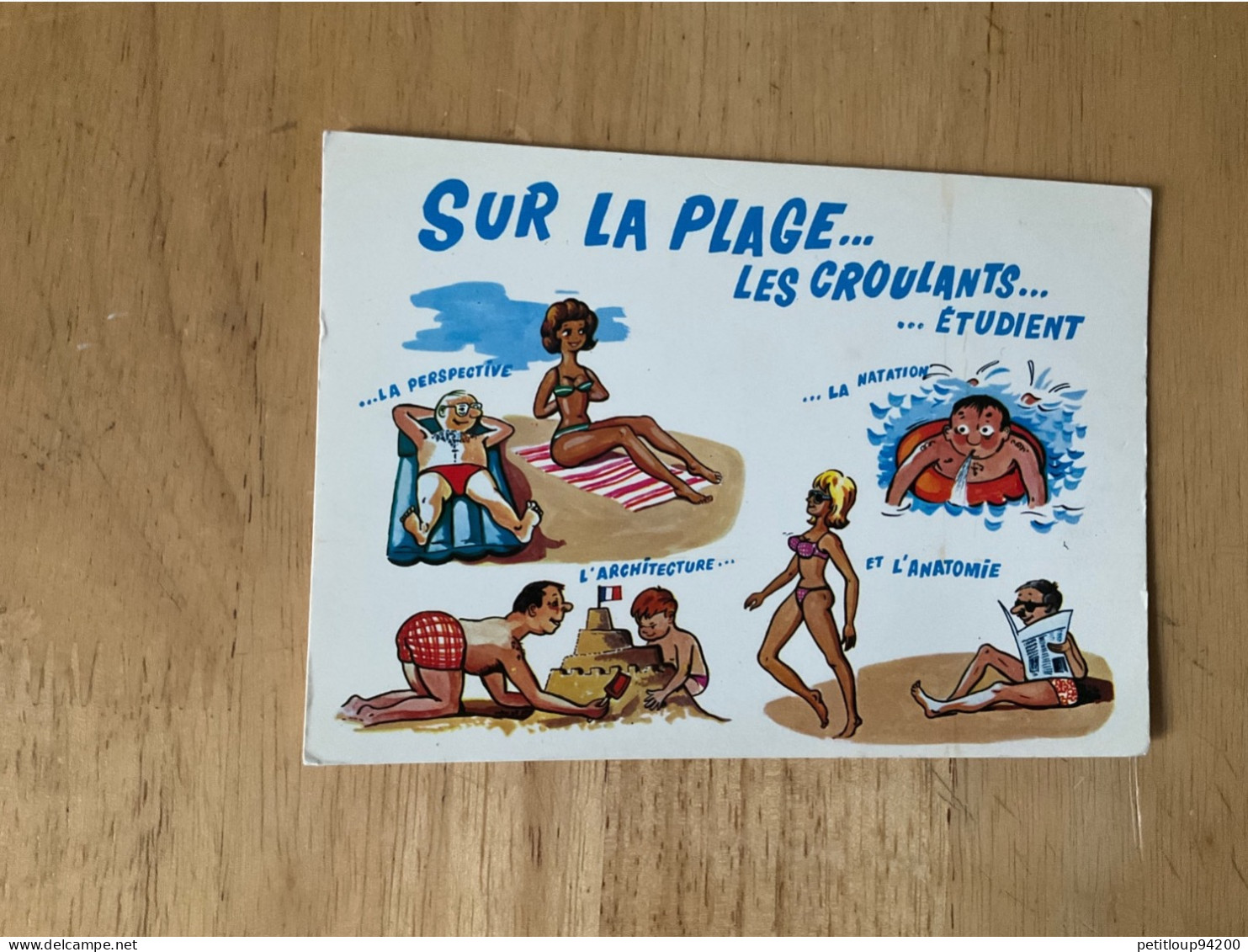 CP HUMORISTIQUE  La Plage - Humour