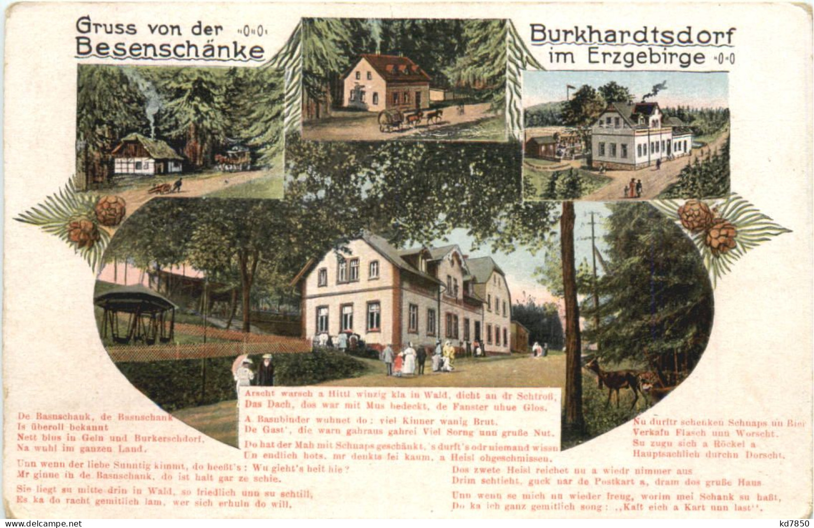 Burkhardtsdorf - Gruss Von Der Besenschänke - Autres & Non Classés