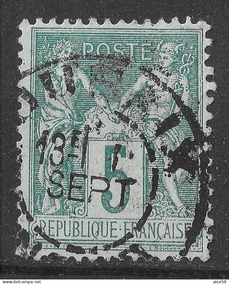 Lot N°78 N°75, Oblitéré Cachet à Date ROUBAIX - 1876-1898 Sage (Type II)