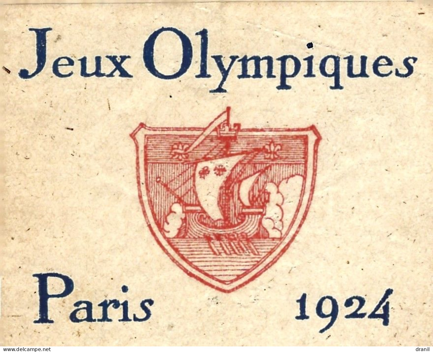 Jeux Olympiques Paris 1924 - Format 7.5 X 6 Cm - Historische Dokumente