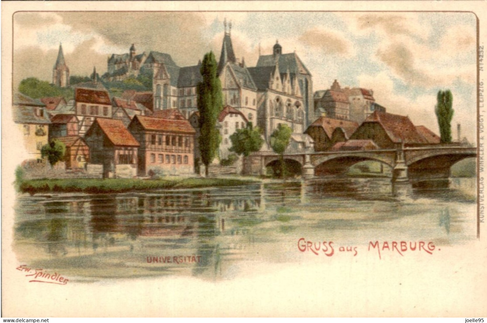 Duitsland - Litho - Marburg - 1900 - Marburg