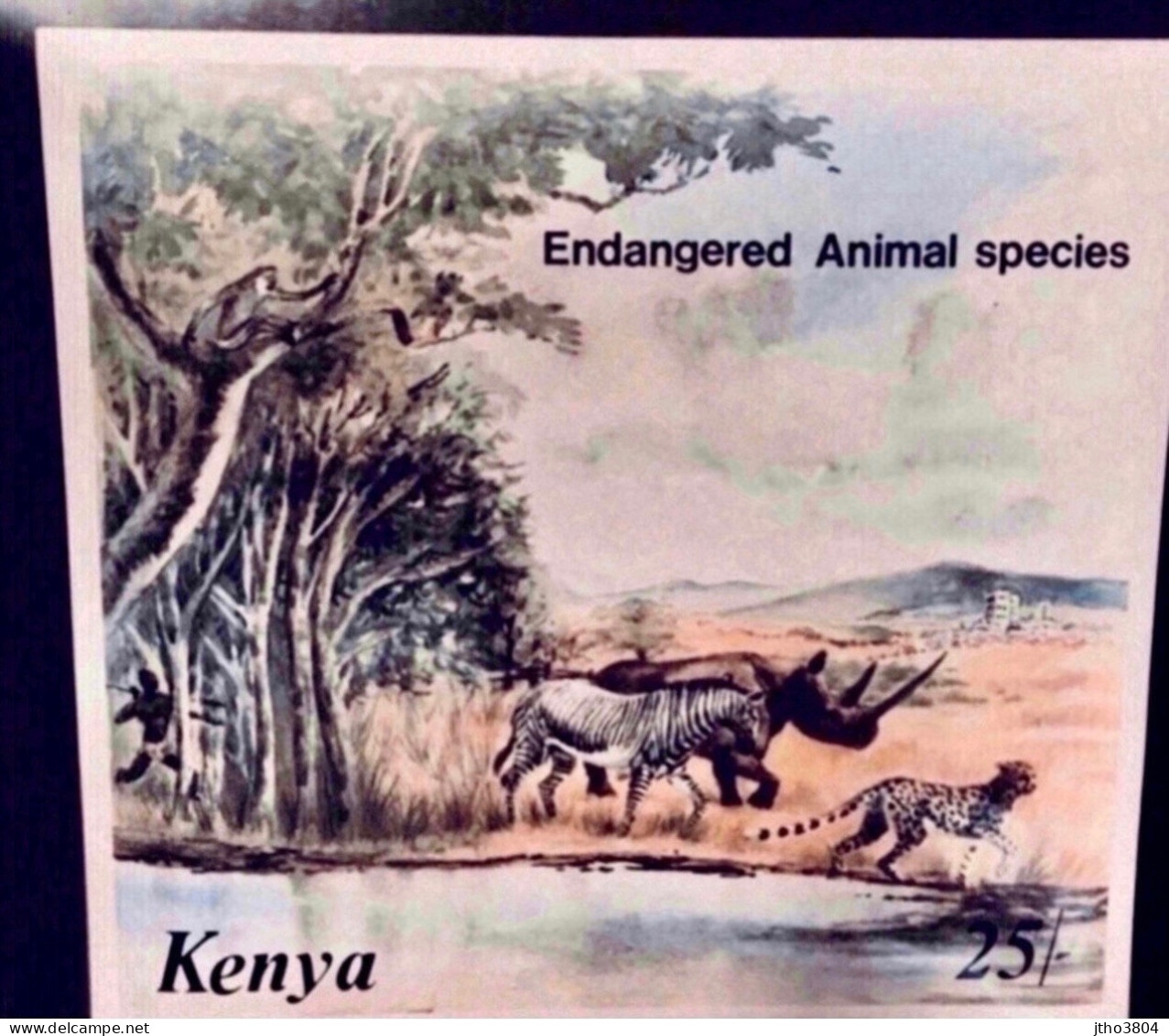 KENYA 1985 - Bloc Mi Bl 26 YT BF 8 - Endangered Animal Species Mammifère Mammal Mamífero Saügetier - Otros & Sin Clasificación