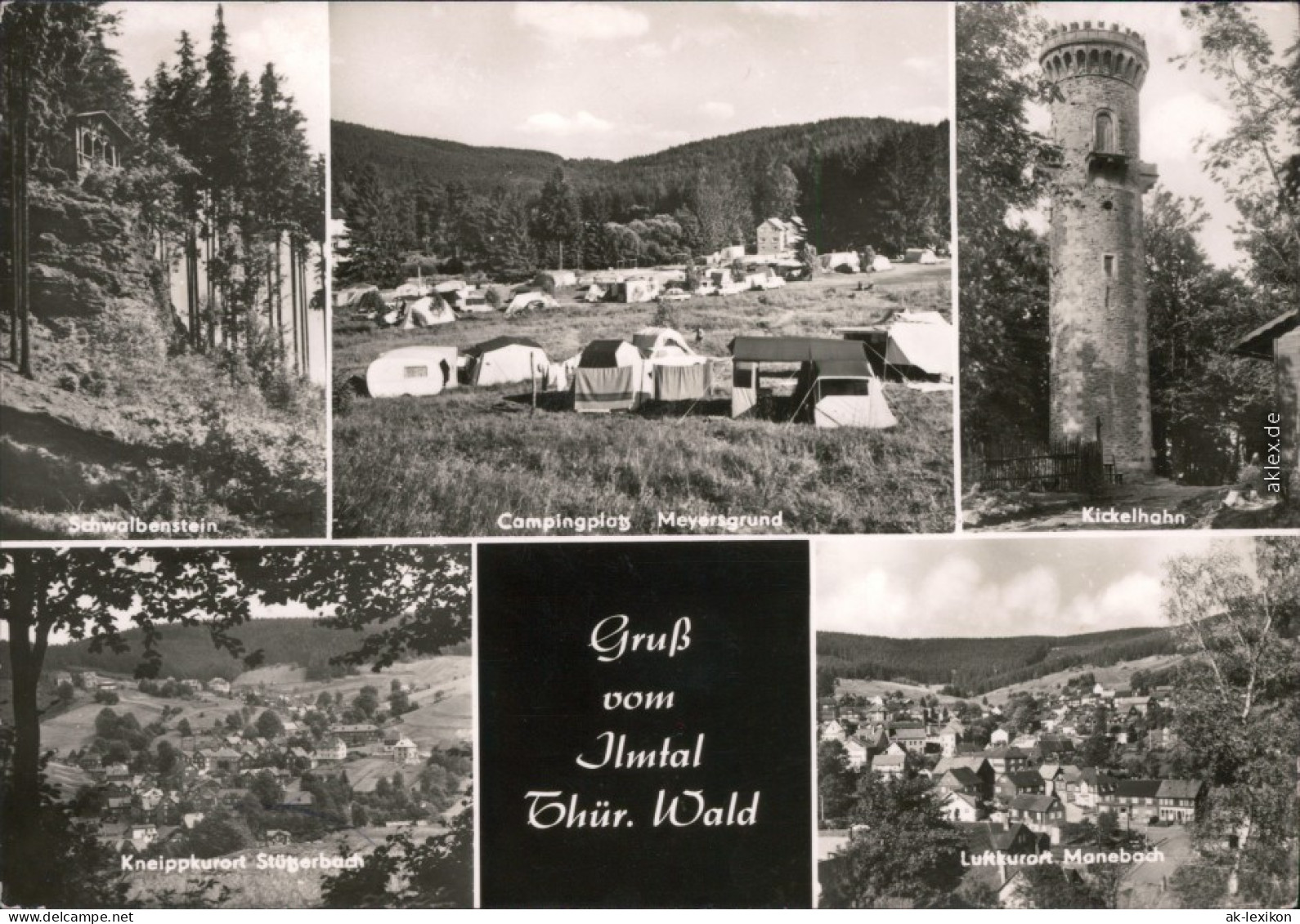 Ilmtal Schwalbenstein, Campingplatz, Kickelhahn, OT Manebach Und Stößerbach 1974 - Other & Unclassified