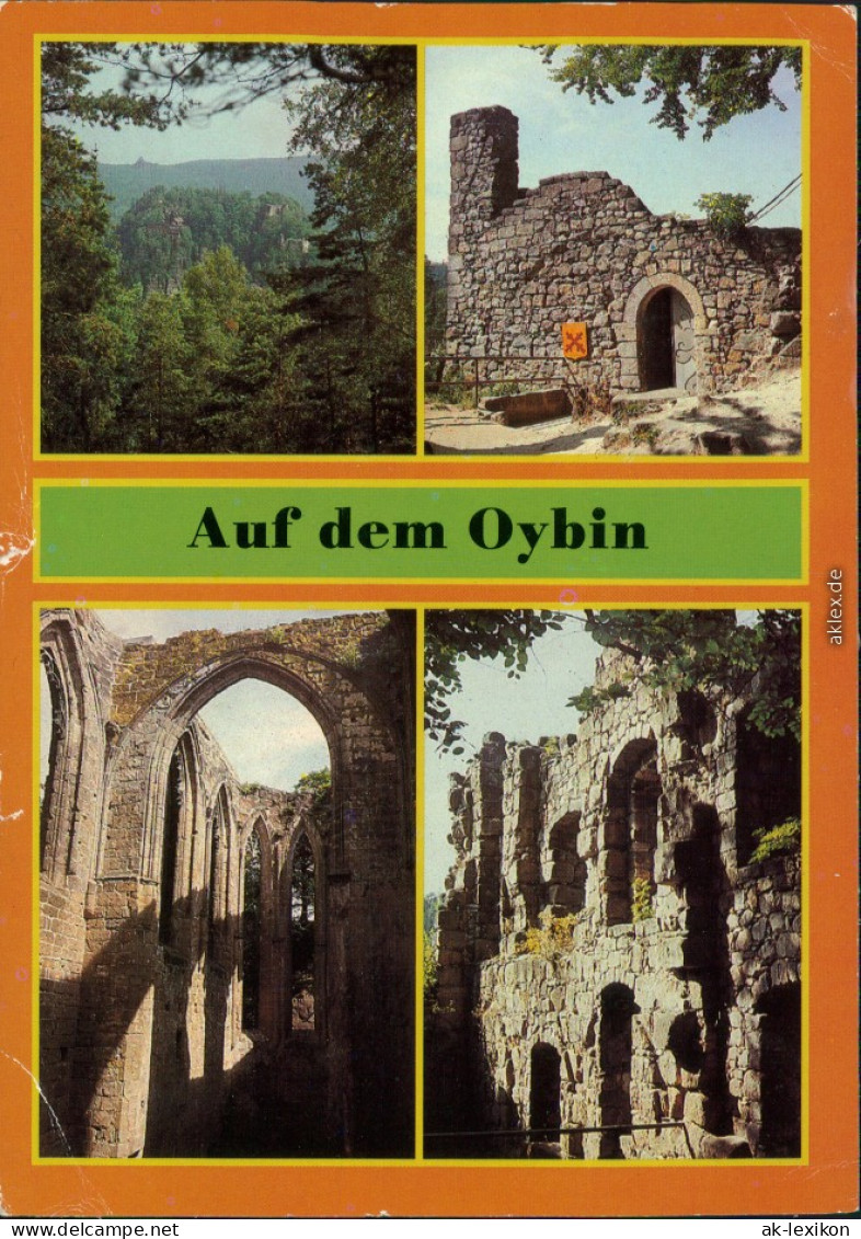 Oybin Pferdeberg Zum Berg Oybin, Burgruine -  Museum, Ruine Klosterkirche  G1985 - Oybin