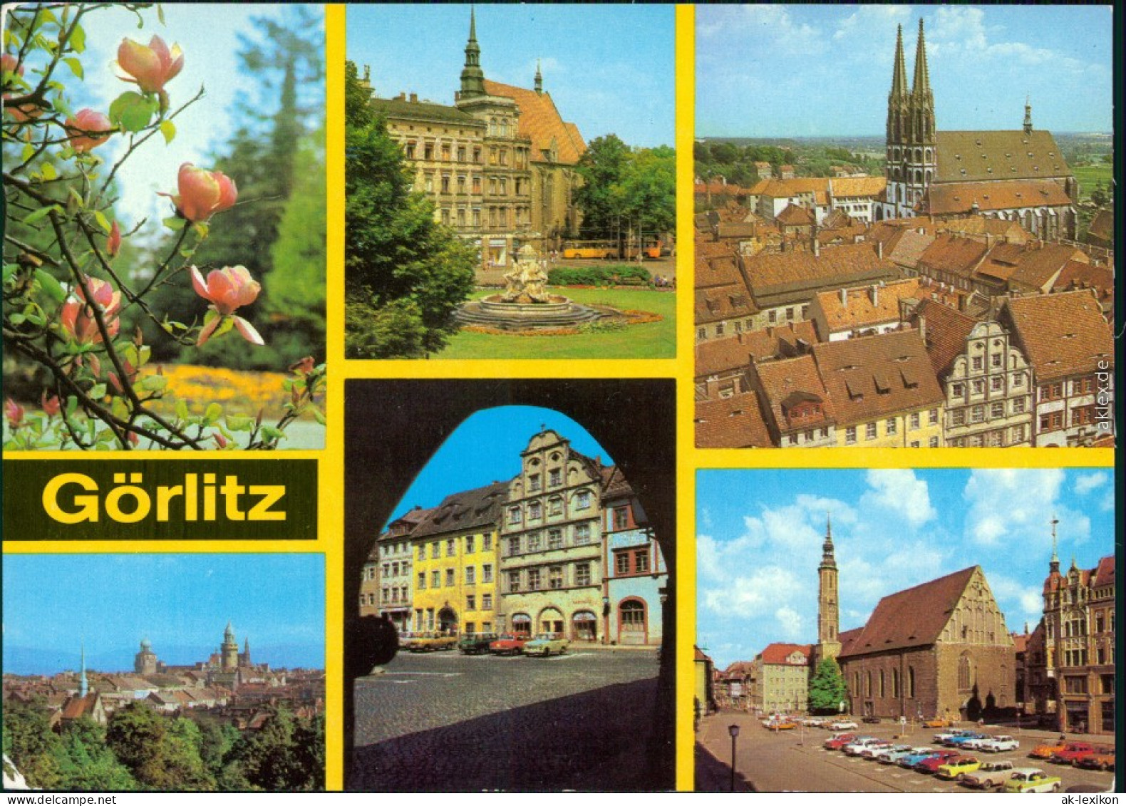 Görlitz Im Stadtpark Norden Blick über Die Stadt, Untermarkt, Leninplatz 1980 - Goerlitz