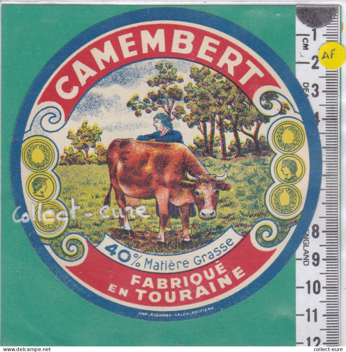 C1361 FROMAGE CAMEMBERT TOURAINE 40 % - Fromage