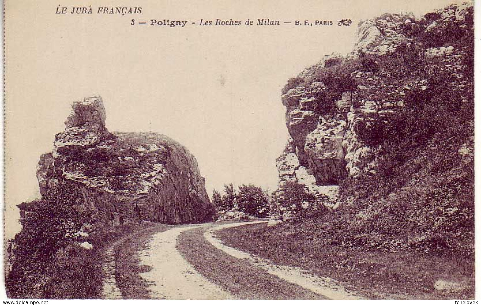 (39). Poligny. Jura. Ed BF Paris. 3 Les Roches De Milan (1) - Poligny