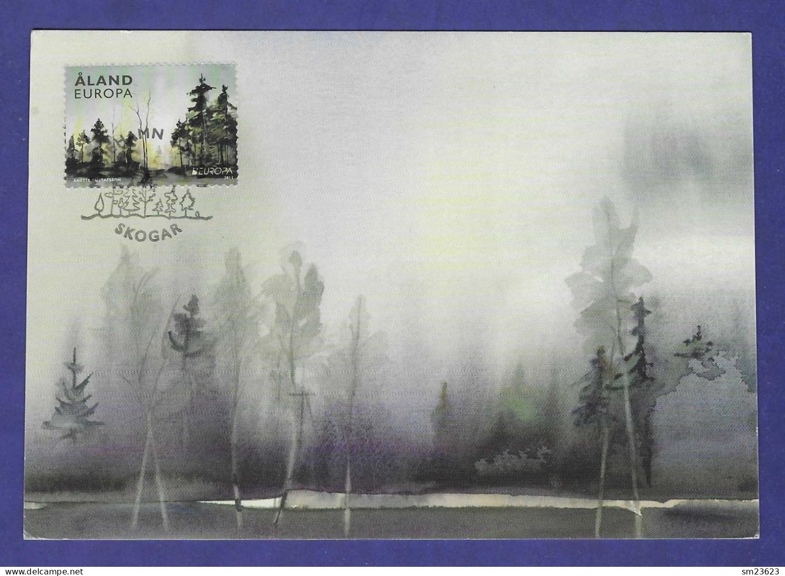 Alandinseln  2011  Mi.Nr. 341 , EUROPA CEPT  Der Wald / Maximum Card No. 71 - Date Of Issue SKOGAR 9.5.2011 - 2011