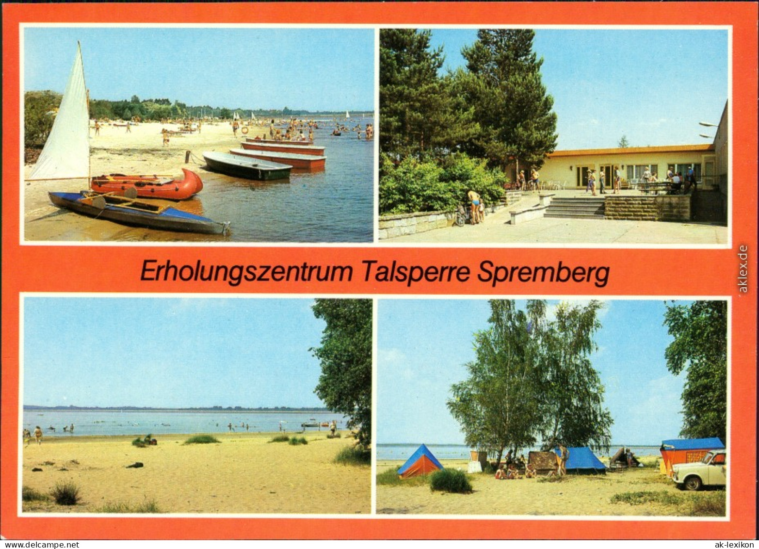 Spremberg Grodk Talsperre - See Mit Botten, Gaststätte, Strand, Zeltplatz 1984 - Spremberg