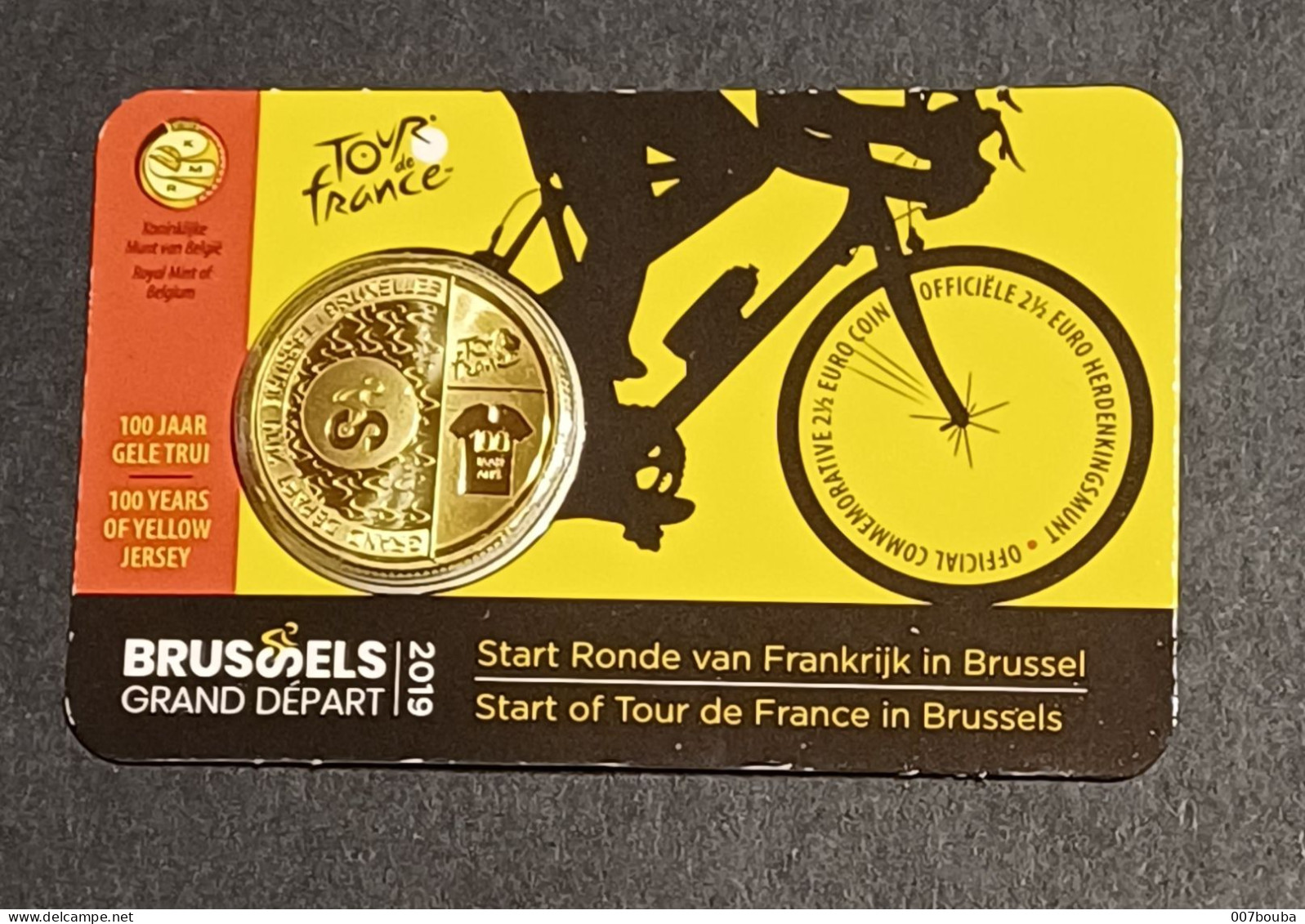 BELGIQUE 2019 / COINCARD 2,5 € / VERSION NL - Belgique