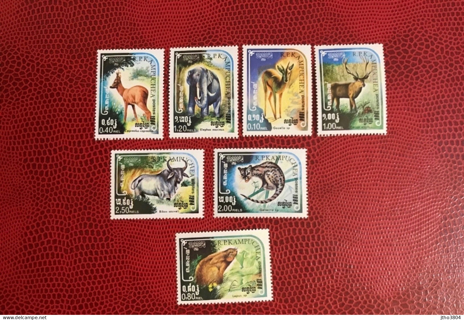 KAMPUCHEA CAMBODGE 1984 7v Neuf MNH ** YT 505 / 511 Mamíferos Mammals Säugetiere Mammiferi CAMBODGIA - Autres & Non Classés