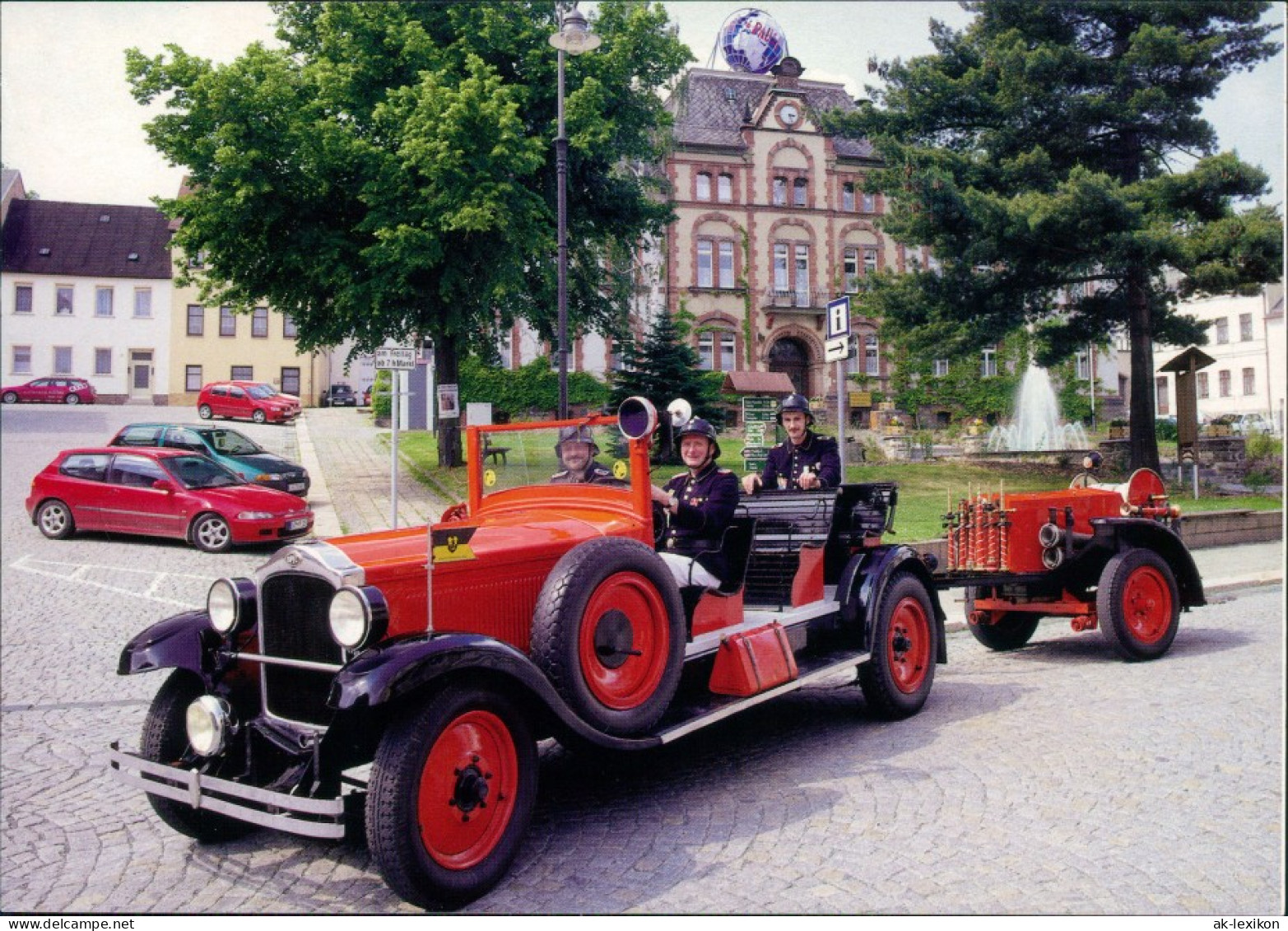 Pausa (Vogtland)-Pausa-Mühltroff Traditionsfahrzeug, Opel 16/60 - FFW Pausa 1995 - Autres & Non Classés