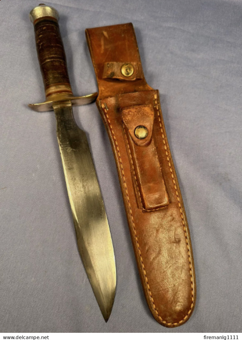Ultra Rare WW2 RANDALL Model 1 SPRINGFIELD Fighting Knife W Sheath - Knives/Swords