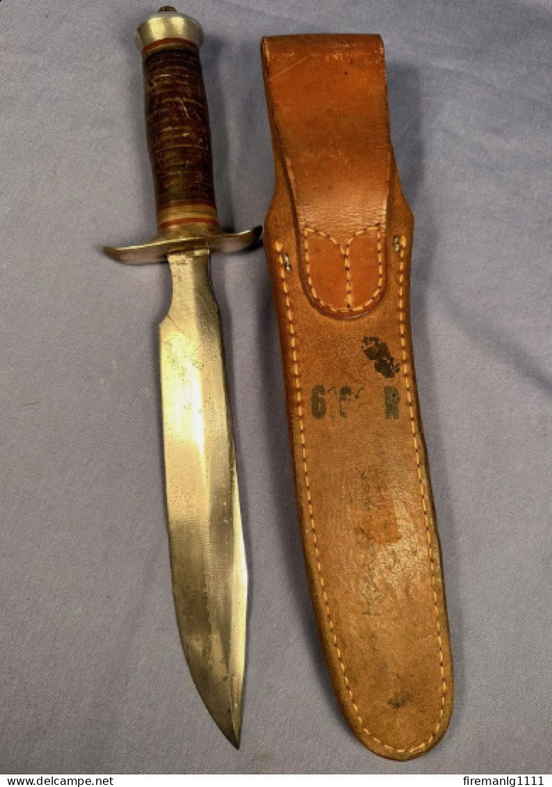 Ultra Rare WW2 RANDALL Model 1 SPRINGFIELD Fighting Knife w Sheath