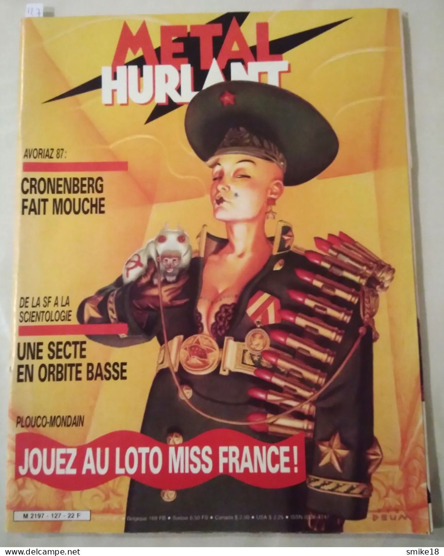 Metal Hurlant N°127 Jouez Au Loto Miss France - Janvier 1987 - - Métal Hurlant