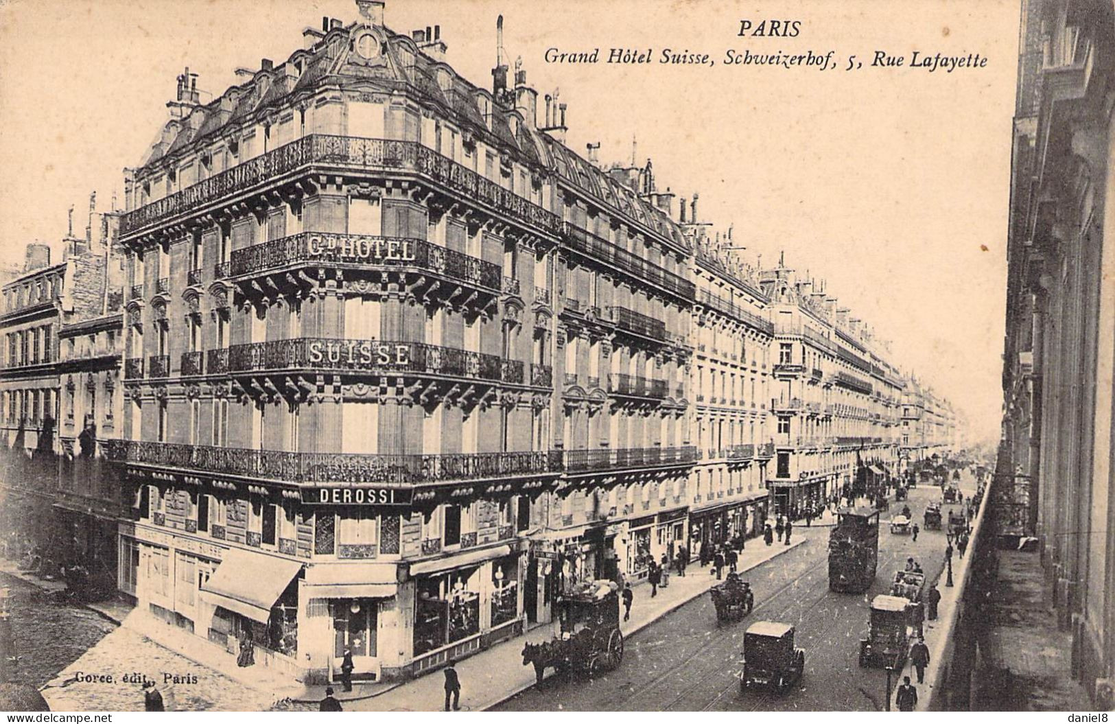 PARIS - GRAND HOTEL SUISSE - 5 RUE LAFAYETTE - Autres & Non Classés