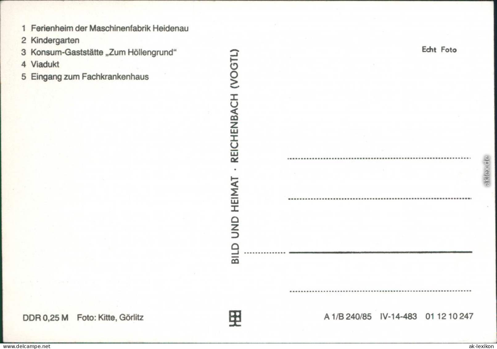 Großschweidnitz (OL) Swóńca 1. Ferienheim Der Maschinenfabrik Heidenau, 2. 982 - Grossschweidnitz