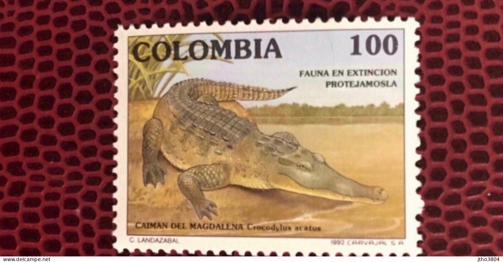 COLOMBIE 1992 1v Neuf MNH Mi 1861 Reptile Reptilen Caiman - Sonstige & Ohne Zuordnung