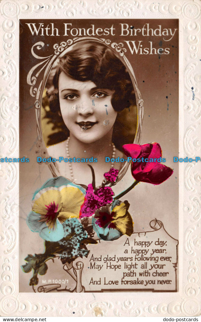 R099190 With Fondest Birthday Wishes. A Happy Day A Happy Year - World