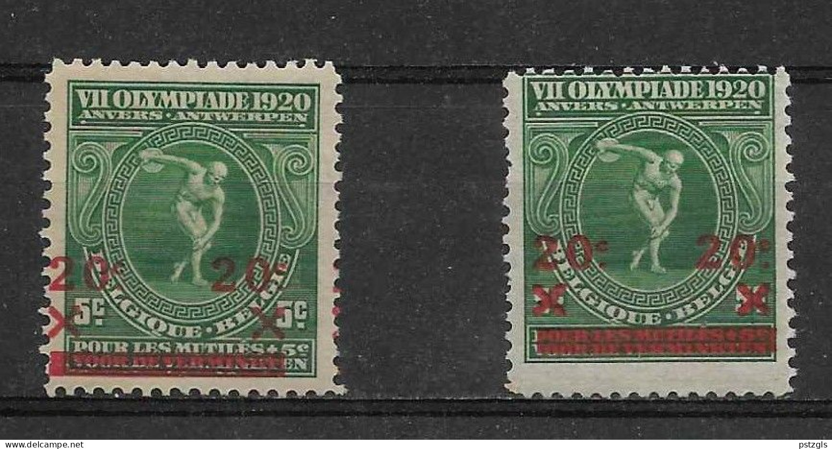 184** - Verschoven Opdruk / Olympiade 1920/21 - Used Stamps