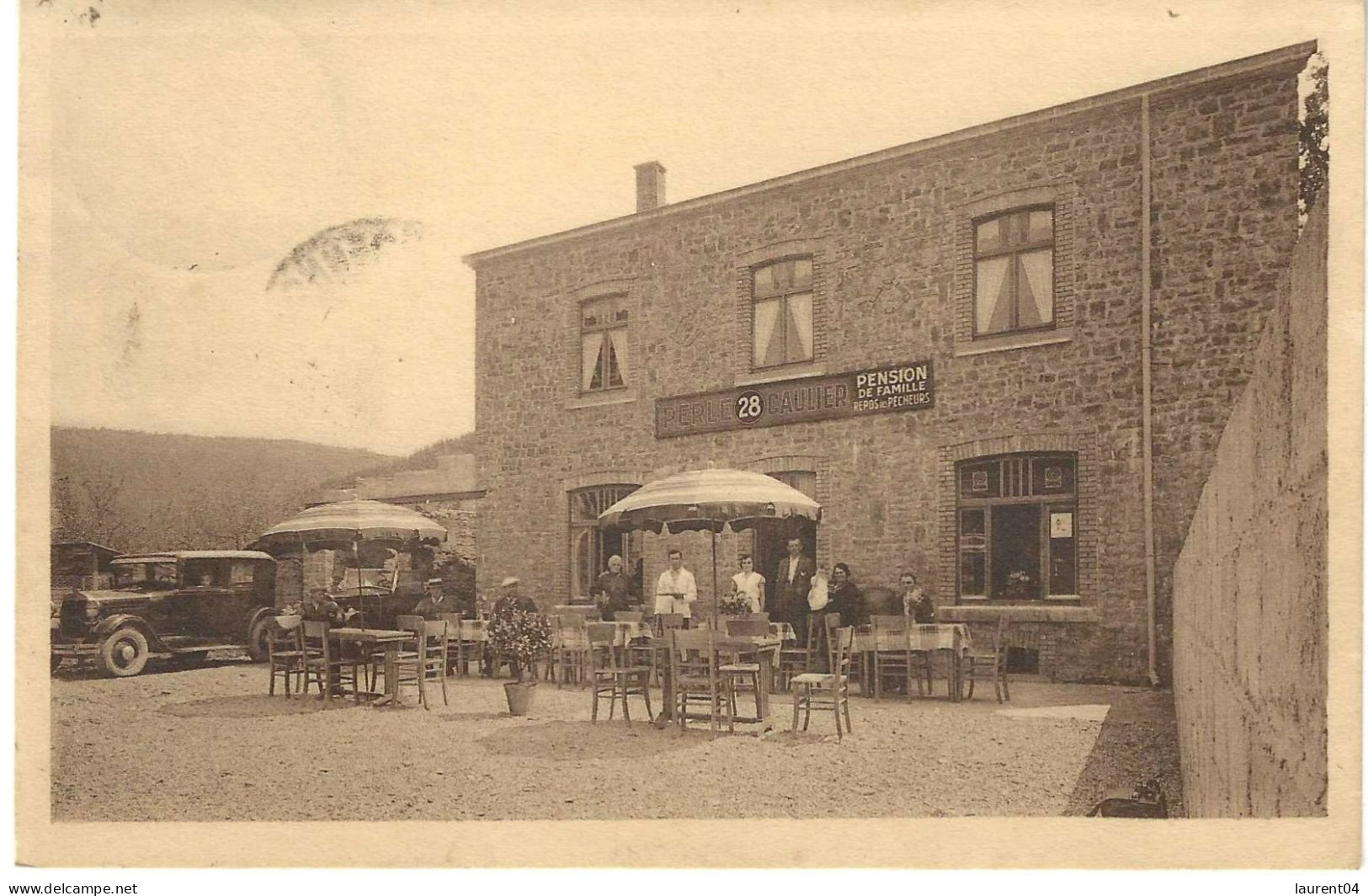 LA ROCHE. SAMEREE. MABOGE. AU REPOS DES PECHEURS. PENSION-RESTAURANT. J. BULTOT. BELLE ANIMATION. - La-Roche-en-Ardenne