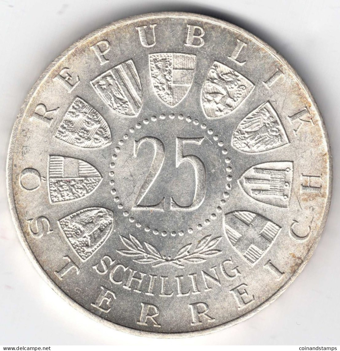 Österreich 25 Schilling 1958 Carlauer Von Welsbach (Silber) Kl. Kratzer, Angelaufen, Vz- - Oesterreich
