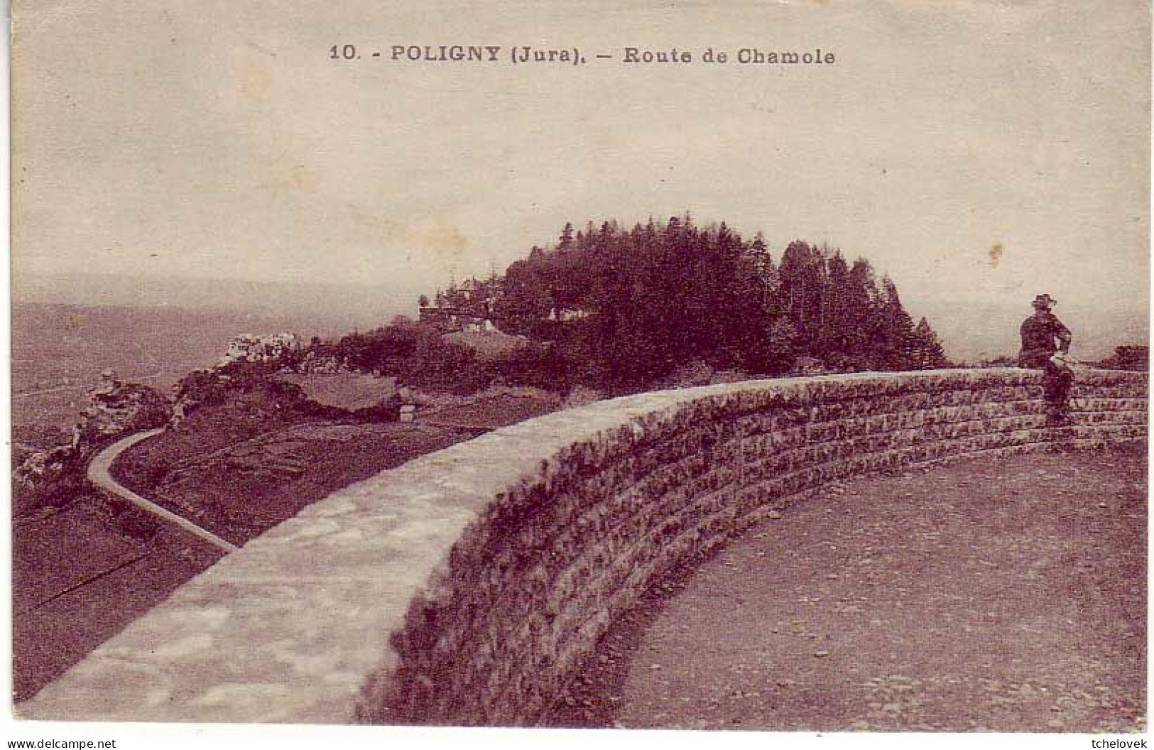 (39) Poligny. Ed. CLB. 10. Route De Chamole 1945 - Poligny