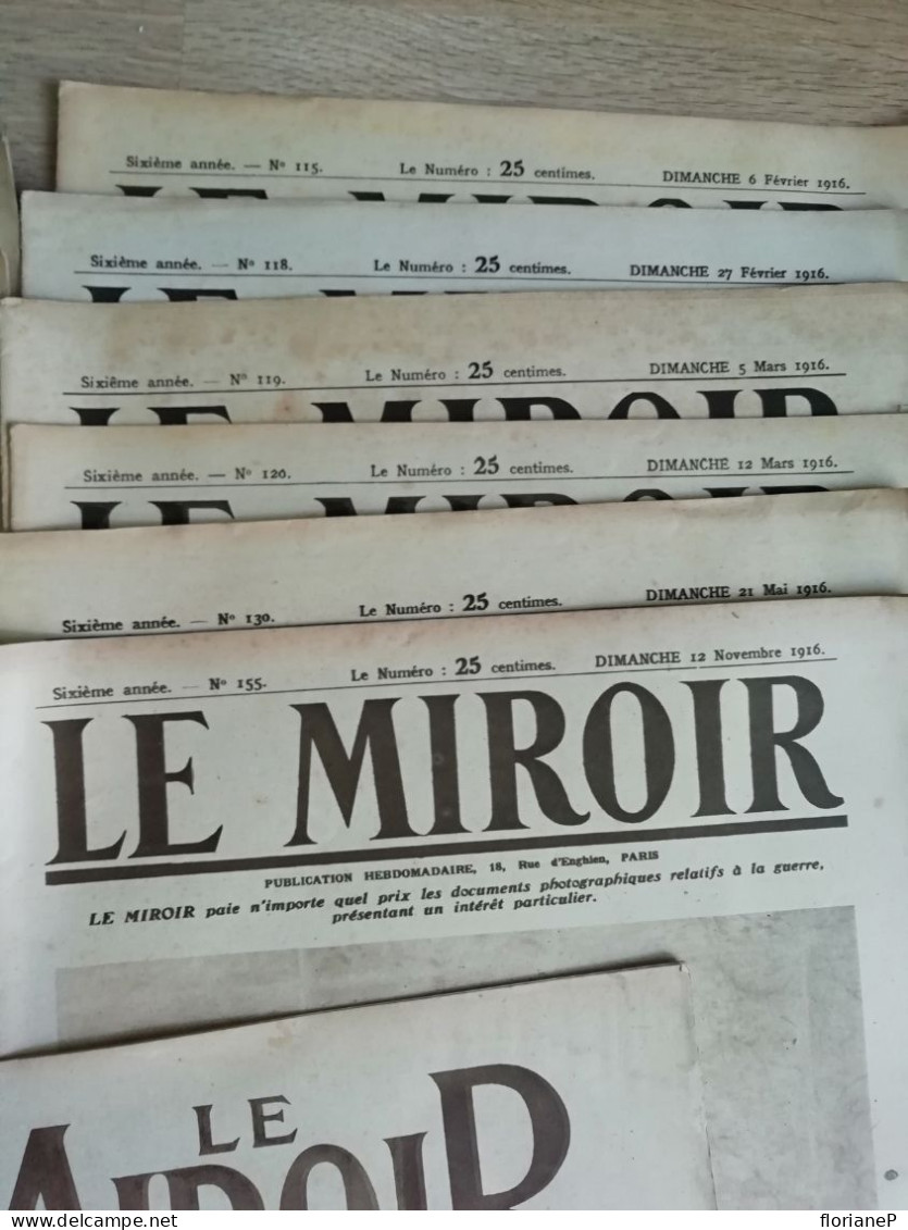 Revue Magazine Le Miroir - Geschichte