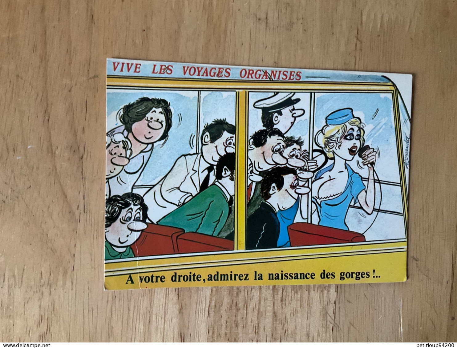 CP HUMORISTIQUE  Vive Les Voyages Organisés - Humour