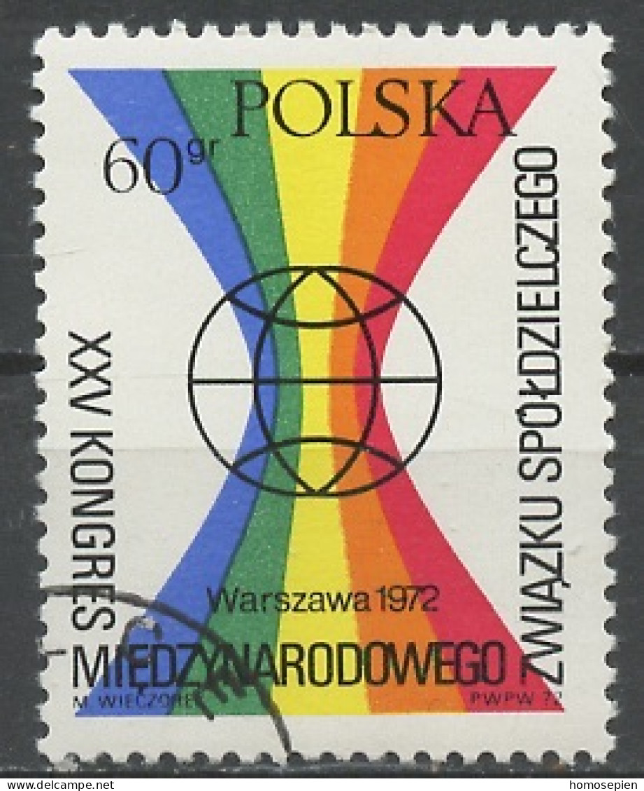 Pologne - Poland - Polen 1972 Y&T N°2017 - Michel N°2173 (o) - 60g Congrès Des Coopératives - Oblitérés