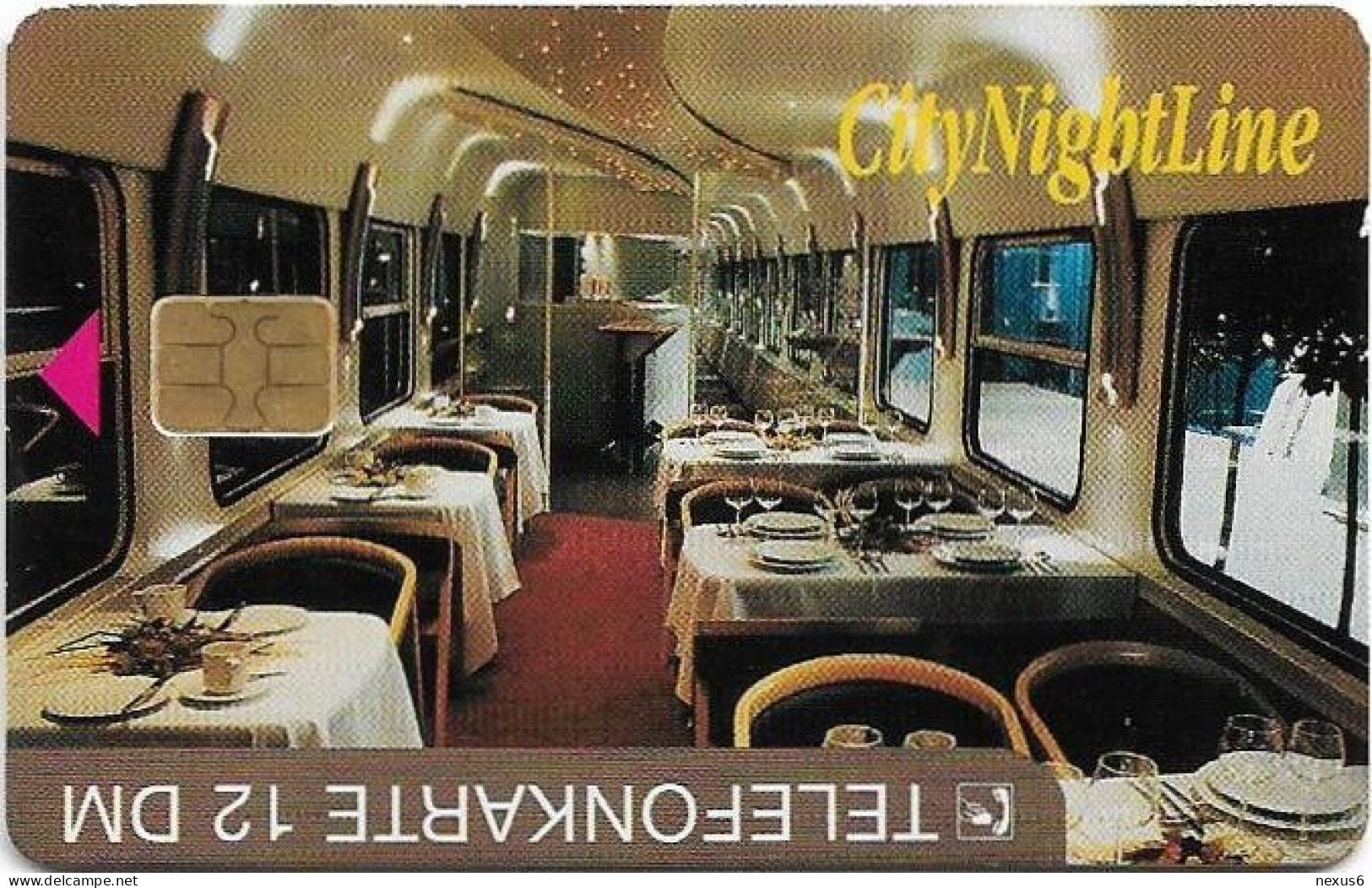 Germany - Schaltbau AG 1 - City Night Line - O 0585 - 06.1996, 12DM, 900ex, Used - O-Series : Customers Sets