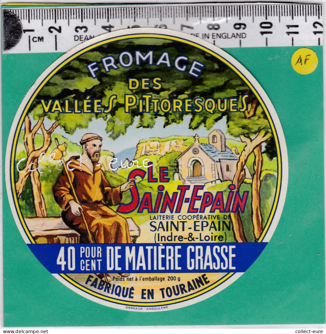 C1366 FROMAGE SAINT EPAIN INDRE ET LOIRE MOINE 200 Gr - Formaggio