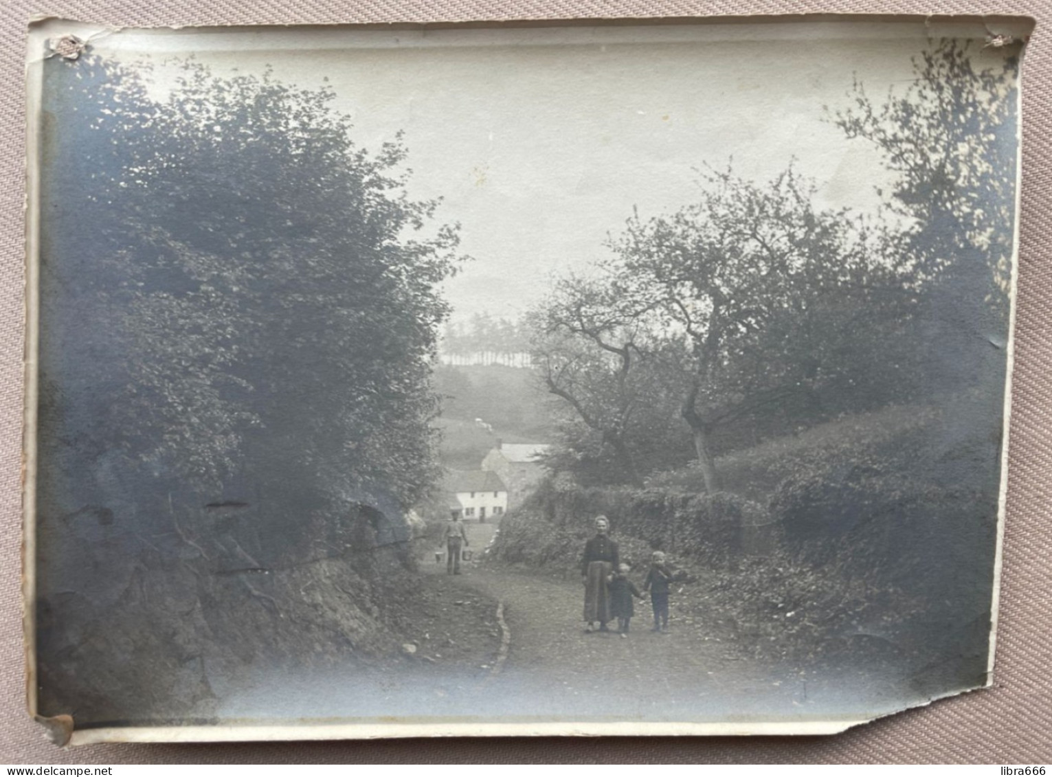 1904 - (2 X) - Originele Foto - Photo Originale - FURFOOZ - Chemin Creux - Cour De Ferme - 17,5 X 13 Cm. - Places