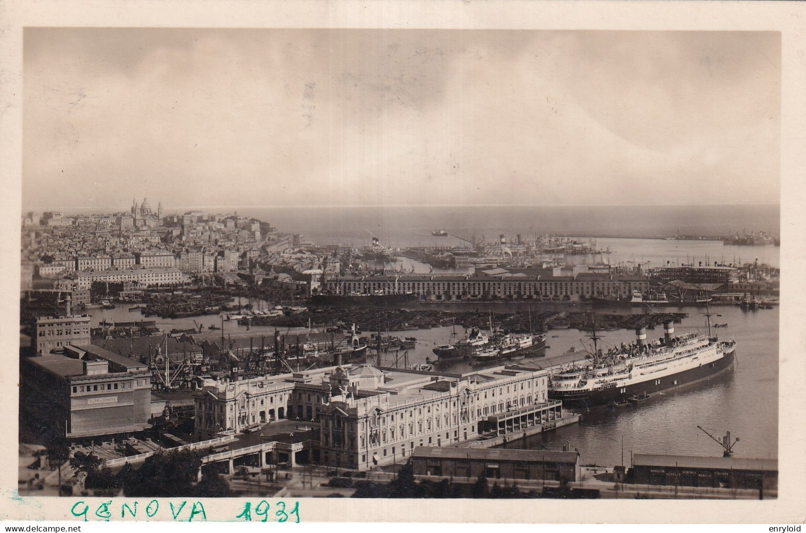 Genova 1931 Panorama E Stazione Marittima - Genova (Genoa)