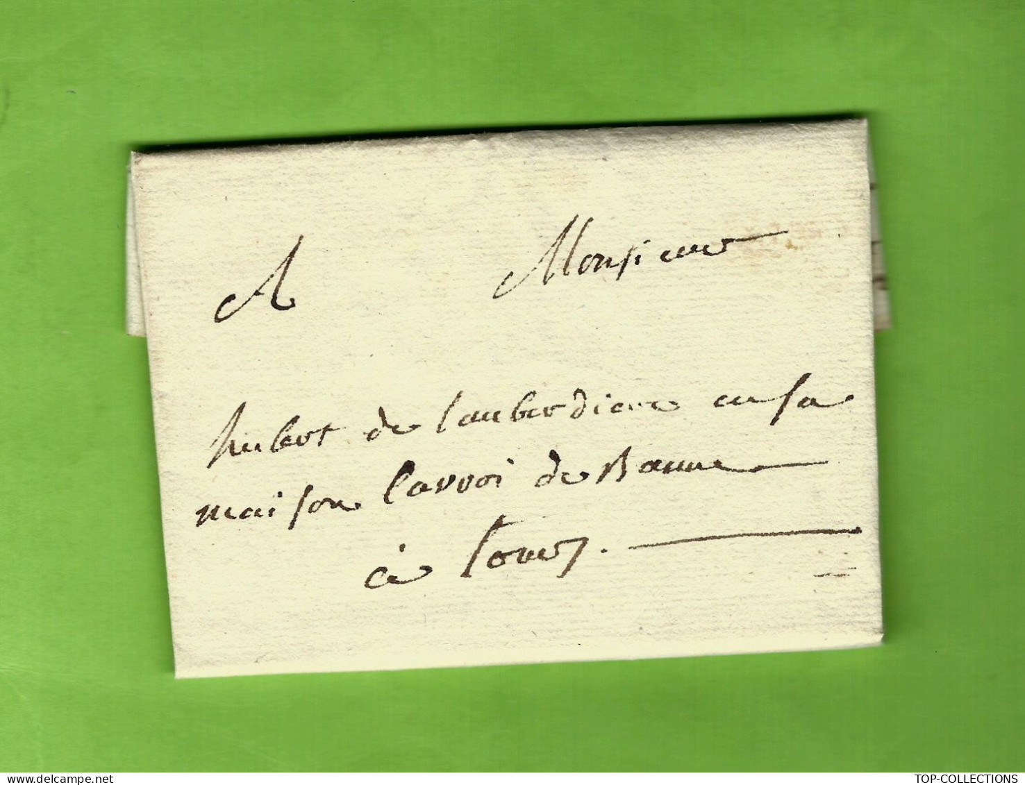 1797 LETTRE Sign. à Bourgueil Viticulteur Pour Hubert (de) L’Auberdière NOBLESSE De TOURAINE V.HISTORIQUE - Historische Documenten