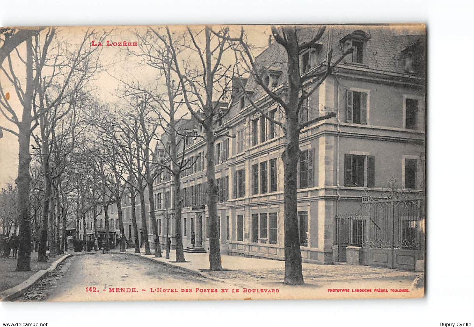 MENDE - L'Hôtel Des Postes Et Le Boulevard - Très Bon état - Mende