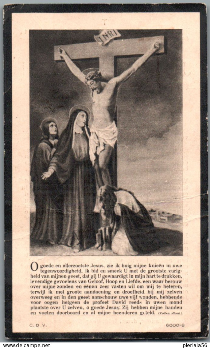 Bidprentje Haacht - Coen Joannes (1876-1935) Plooi - Images Religieuses