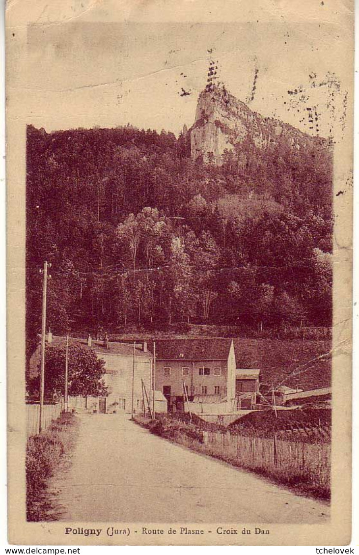 (39) Poligny. Ed. Hotel De Paris. Route De Plasne Croix Du Dan Brasserie Bierre. 1931 - Poligny