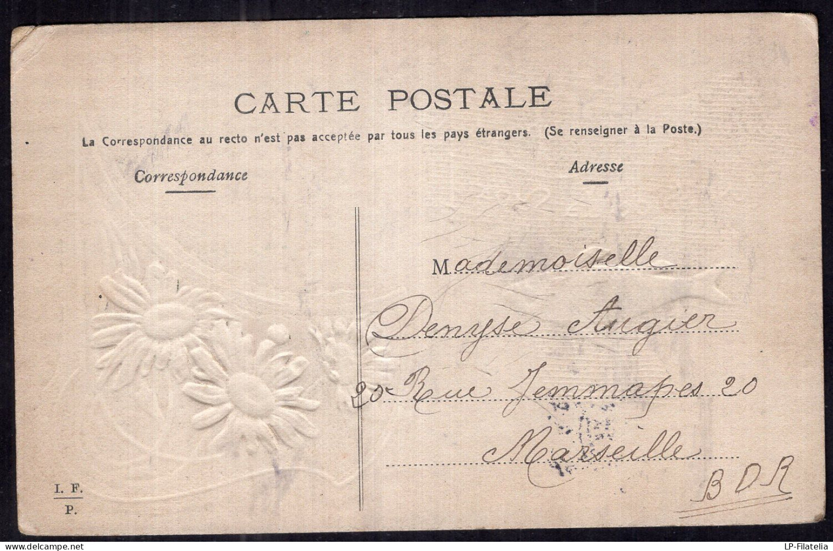 Postcard - Circa 1910 - Marguerites - Fleurs Et Poisson - Sont Pour Vous Que J'aime - Blumen