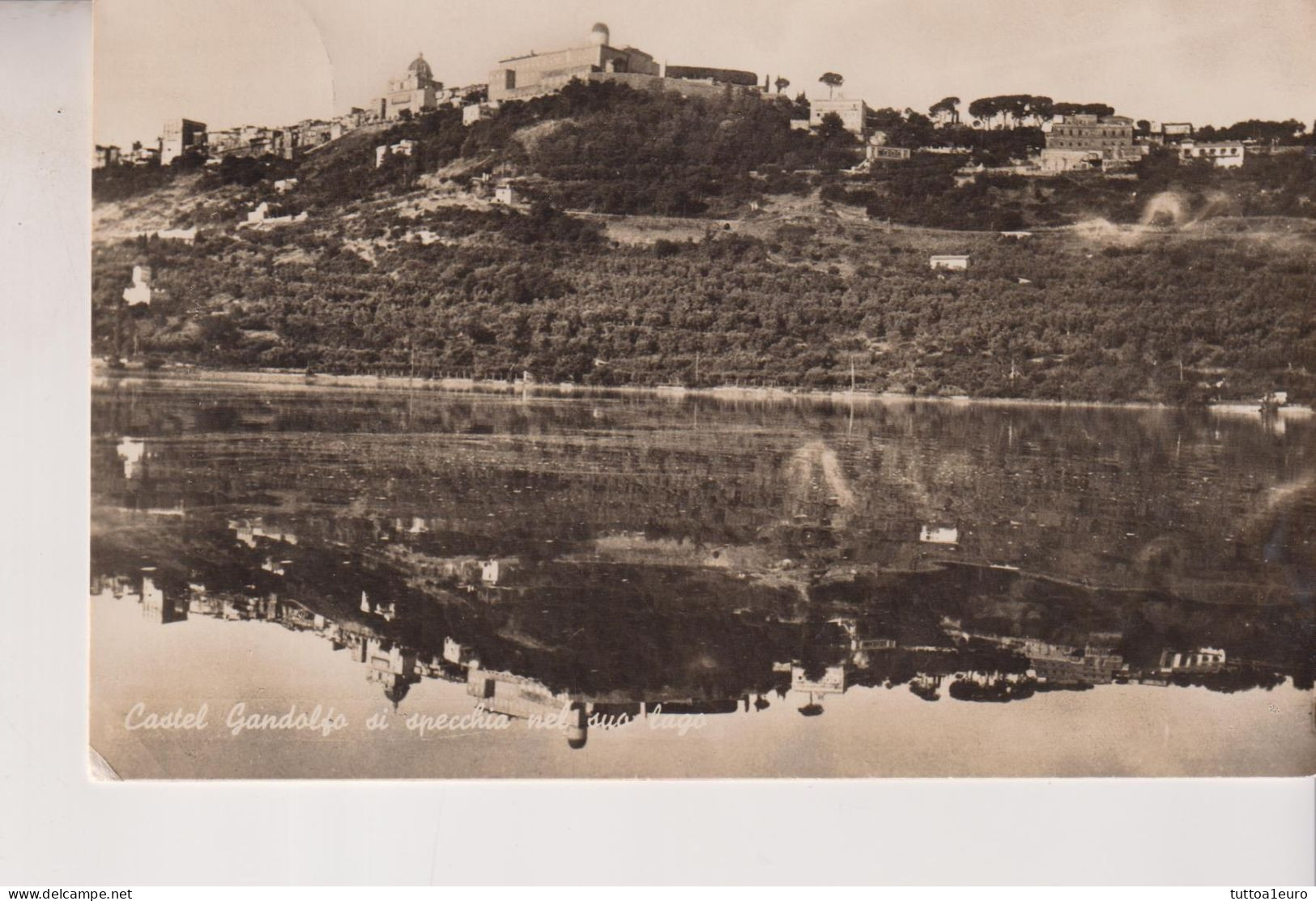 CASTEL GANDOLFO  ROMA  LAGO FOTOGRAFICA   VG 1943 - Otros & Sin Clasificación